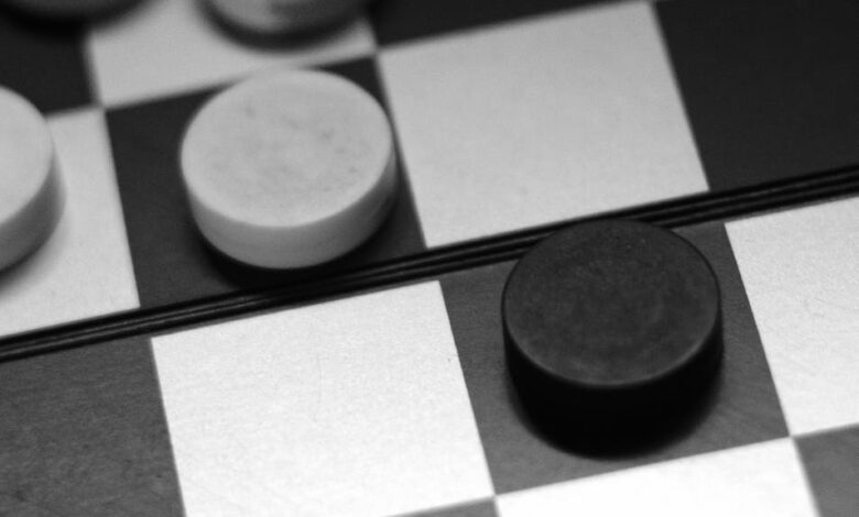 black and white checkers